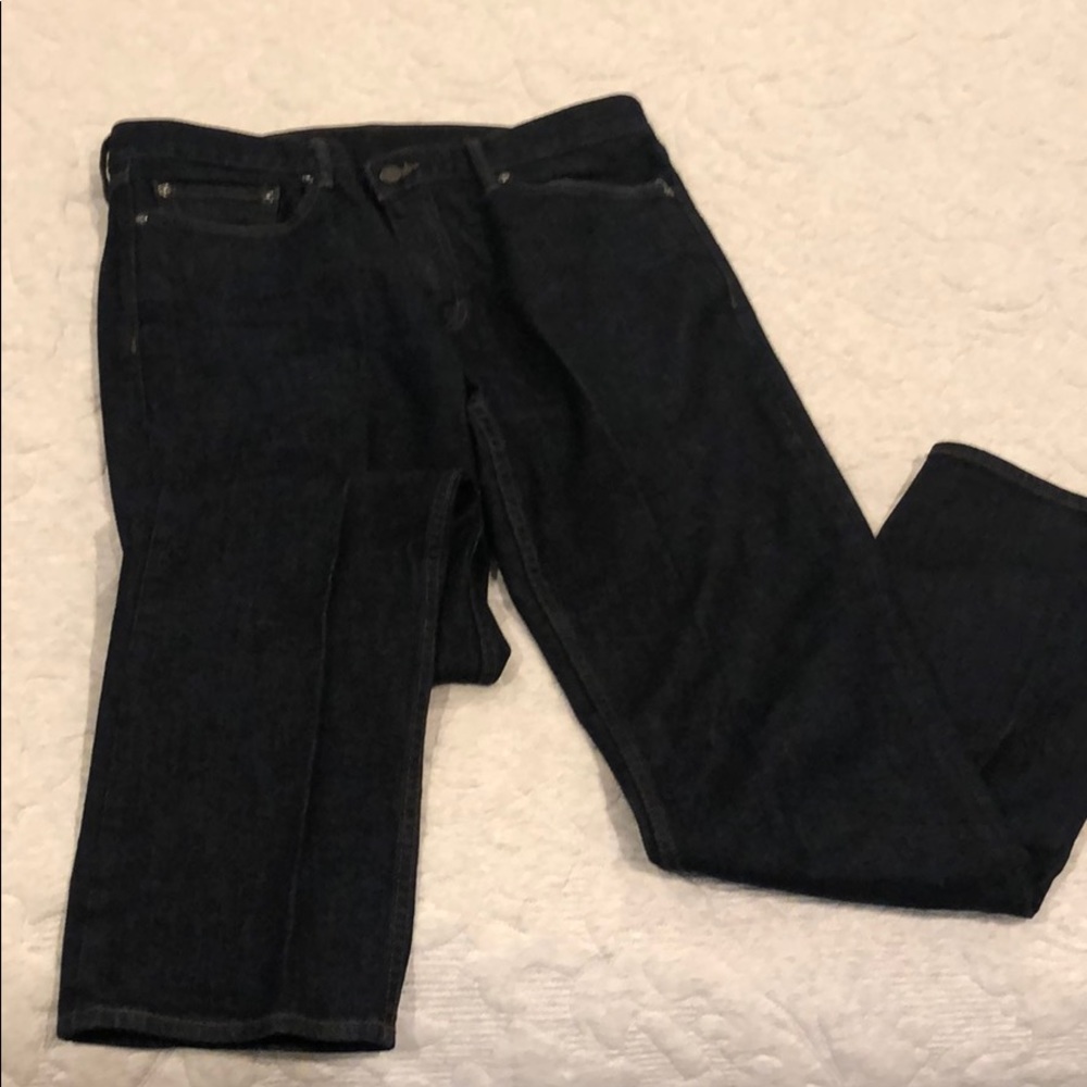 Dark blue jeans